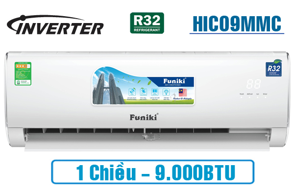 Điều hòa Funiki HIC09MMC 1 chiều 9000BTU Inverter Mới 2021