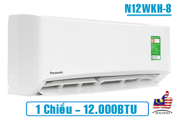 Điều hòa Panasonic 1 chiều 12000BTU N12WKH-8, HÀNG CHÍNH HÃNG Mới 2021