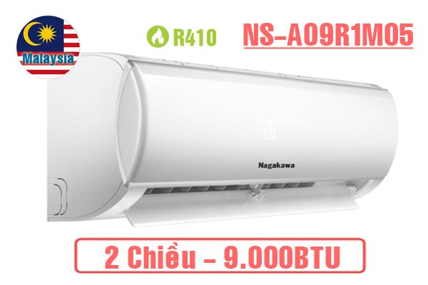 Điều Hòa Nagakawa 9000 Btu 2 Chiều Gas R410a ( NS-A09R1M05 ) MODEL MỚI 2021