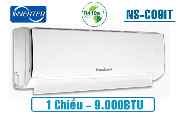 ĐIỀU HÒA NAGAKAWA 1 CHIỀU 9000BTU/H INVERTER (NS-C09IT) NEW 2019