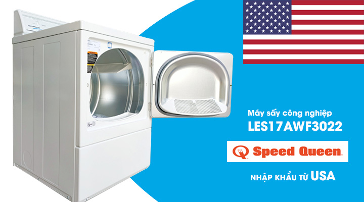 Máy sấy quần áo Speed Queen LES17AWF3022 - 15Kg, USA, Mới 2020